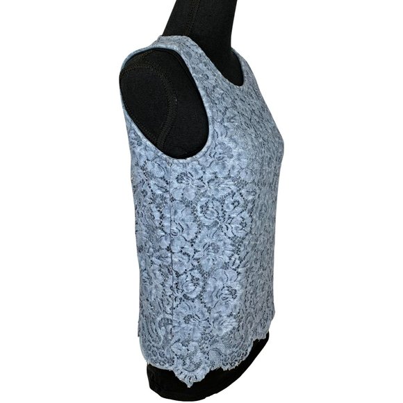 2/$15 - KISMET Blue Lace Sleeveless Top - Picture 4 of 8
